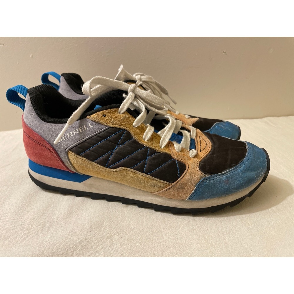 Merrell Alpine Sneaker Sport Multi Color Suede Nylon J62546 Womens 7.5